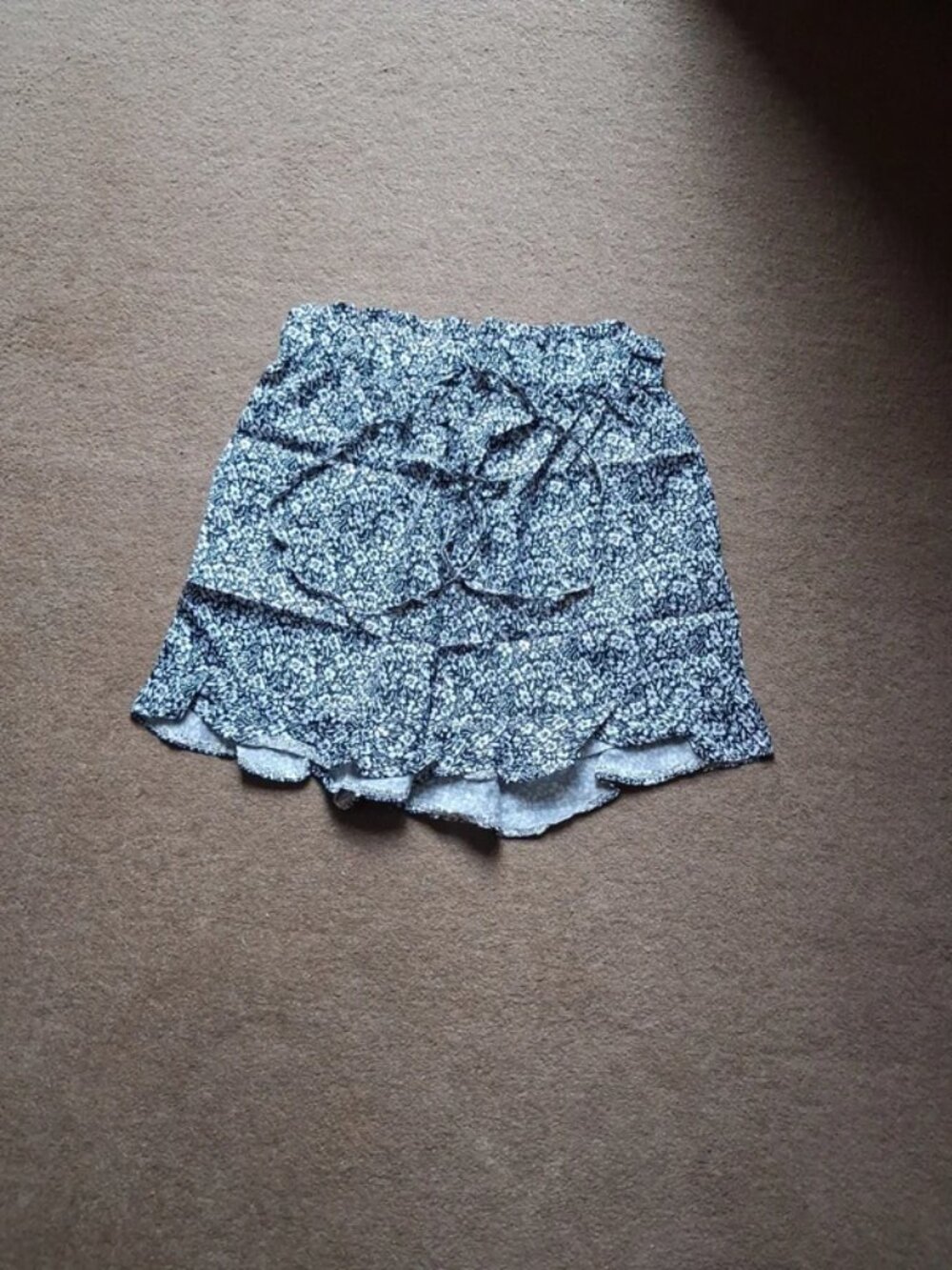 Navy floral shorts